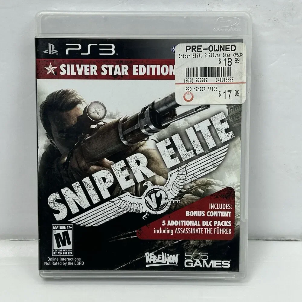 Sniper Elite V2 Silver Star Edition Assassins Creed III Bundle Lot PS3 Sony